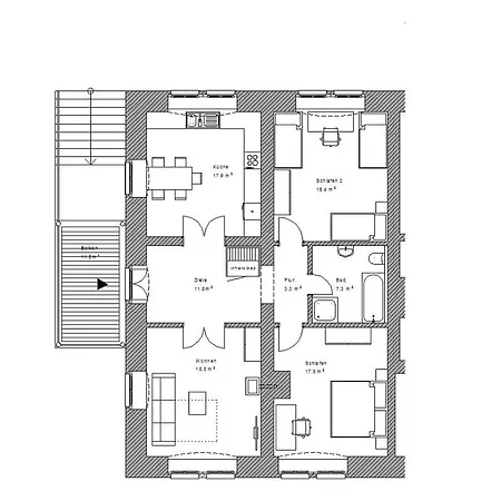Hortensie Rittergut Schloss Zehista Gutshaus Lejlighed *